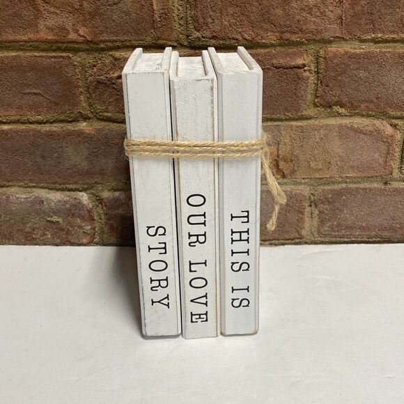 Wooden Stack of 3 Books-This Is Our Love Story - Picture 6 of 6